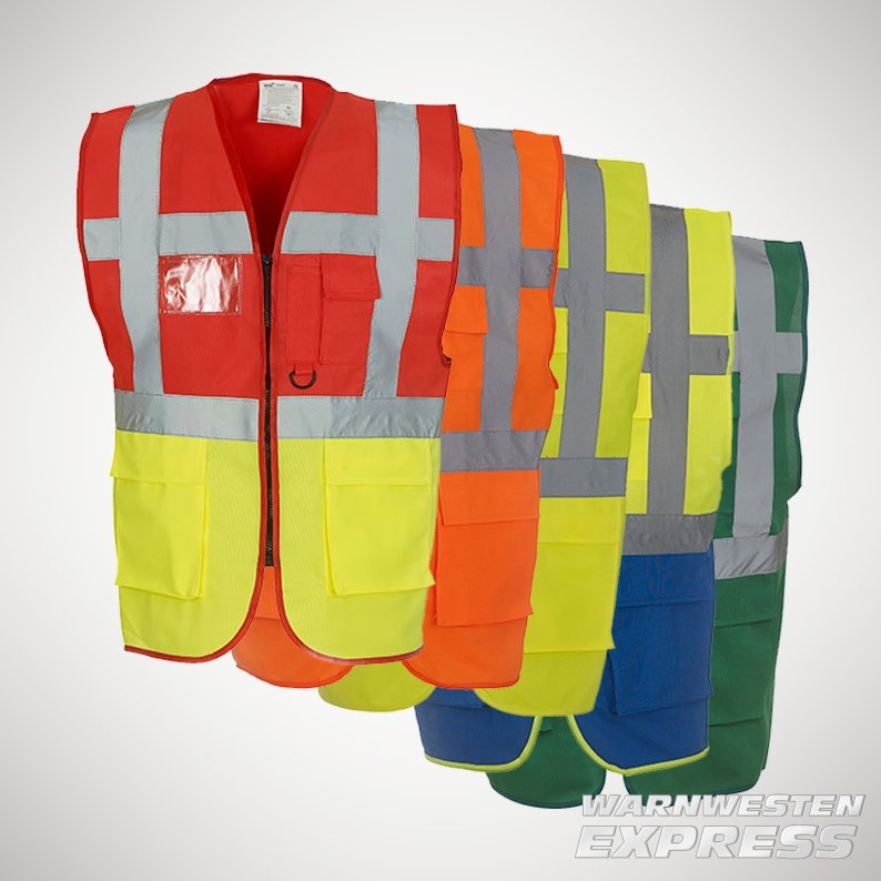 Farben - in EXEC - Yoko 26 Waistcoat BandBrace Multifunktions-Warnweste -